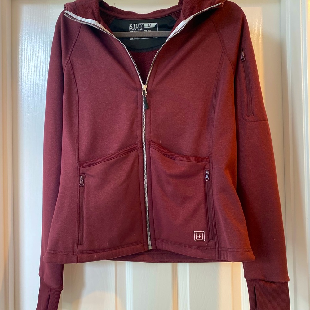 5.11 zip up maroon color washed but never worn